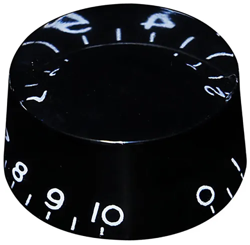 Hosco KB-110I Ручка потенциометра, черная, дюймы.